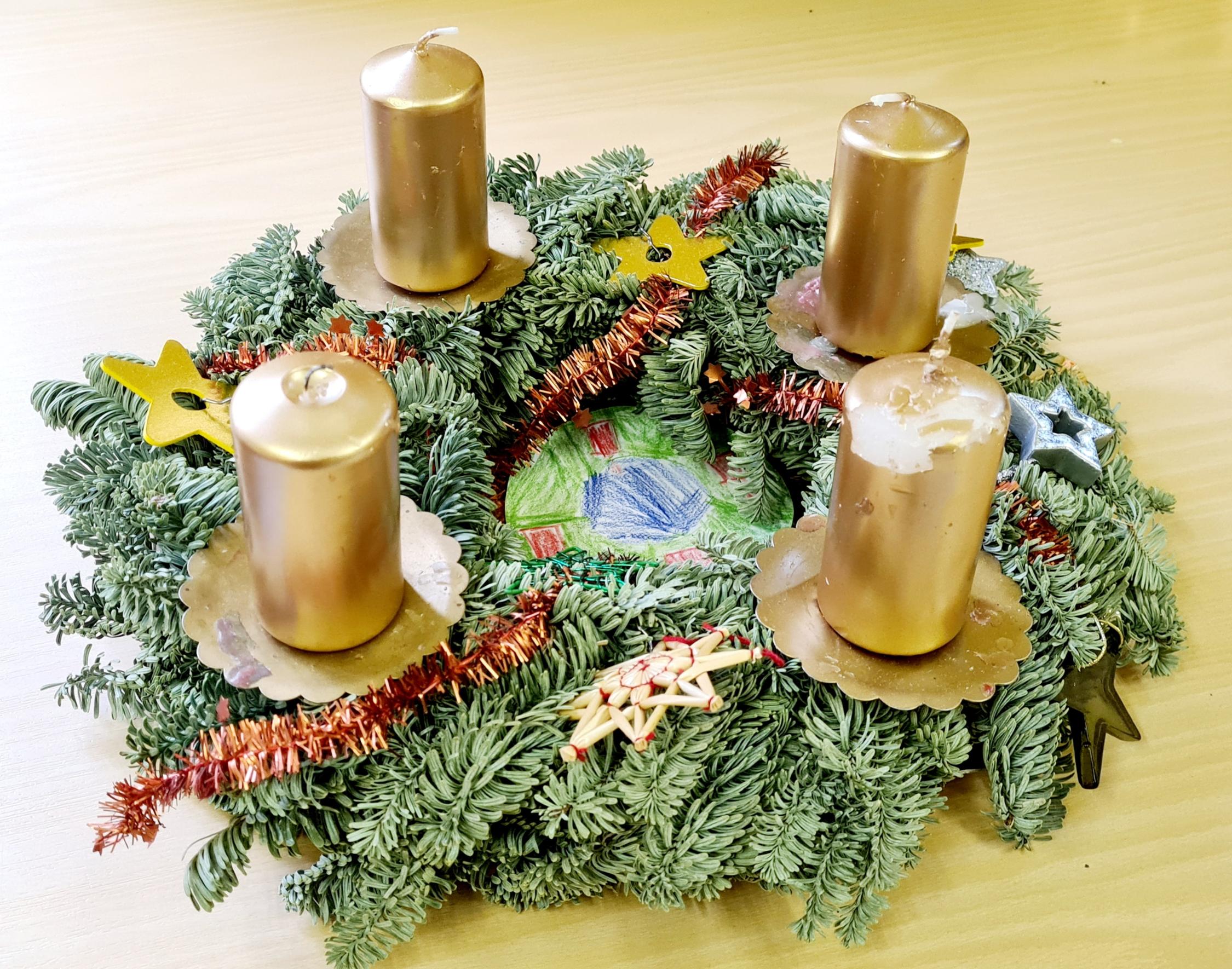 Adventskranz Seepferdchen