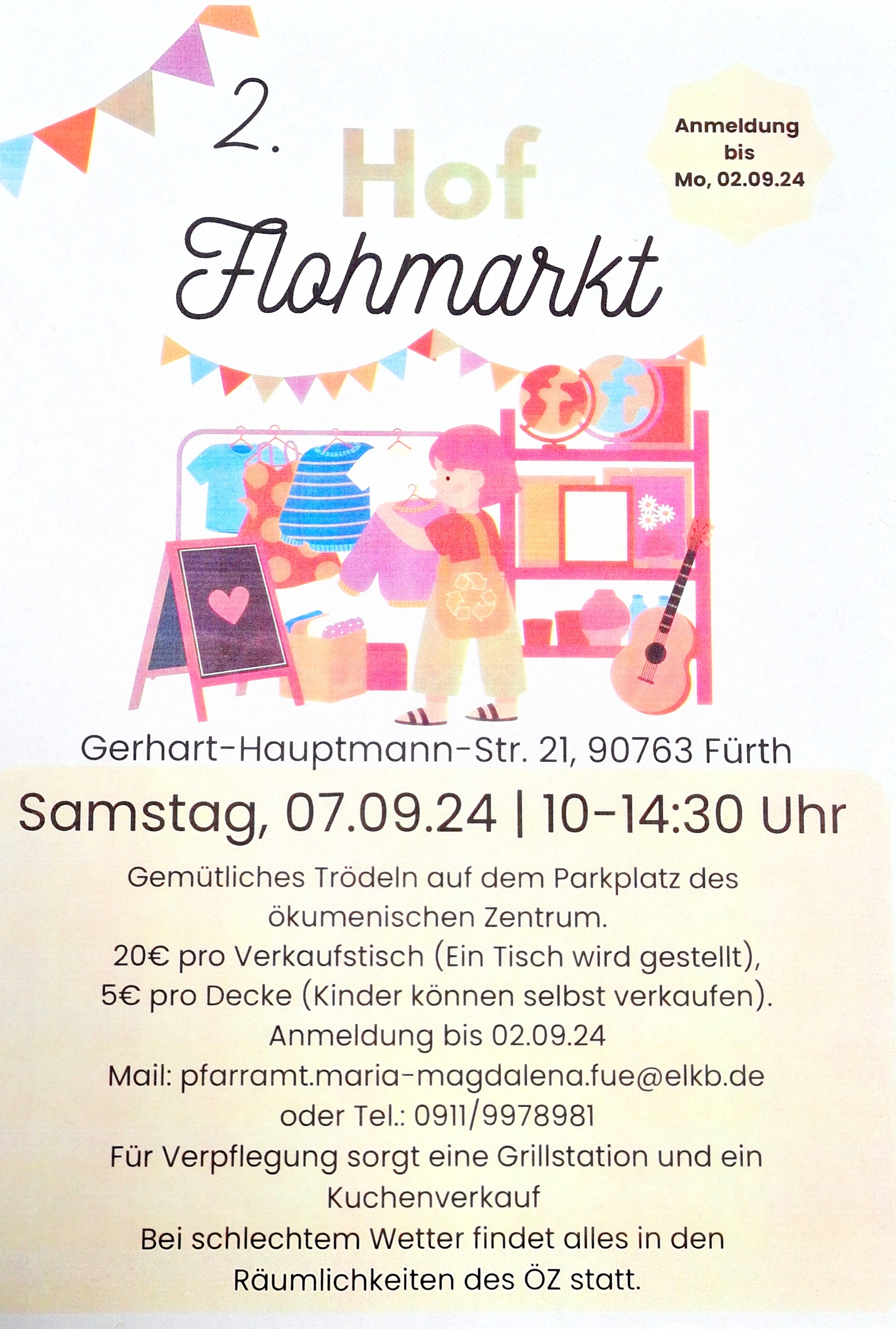 Flyer Hofflohmarkt 2024