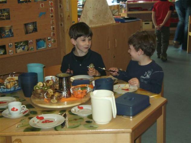 Geleitetes Frühstück in unserem Kindergarten