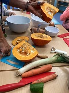 Gemüse für die Gemüsesuppe