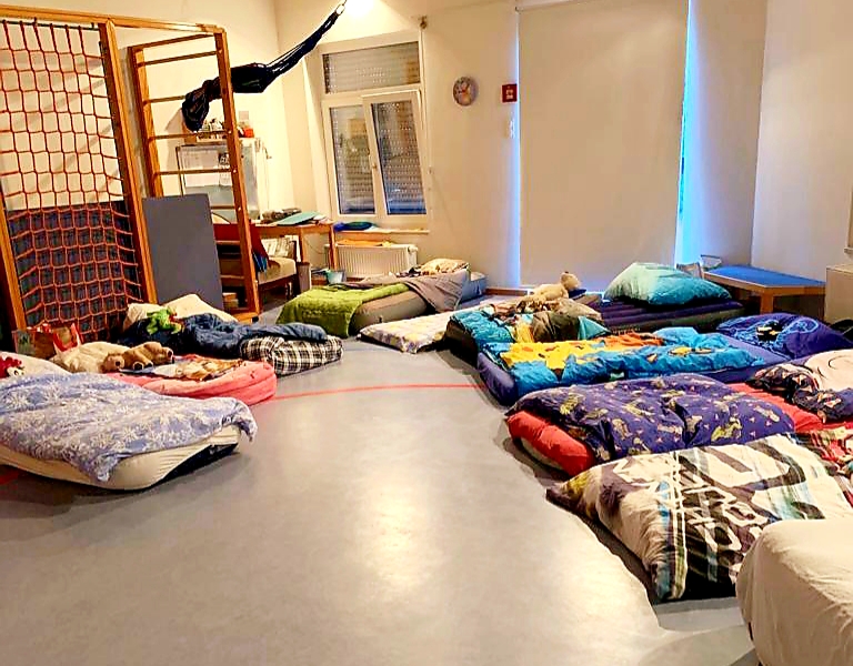 Nachtlager der Vorschulkinder